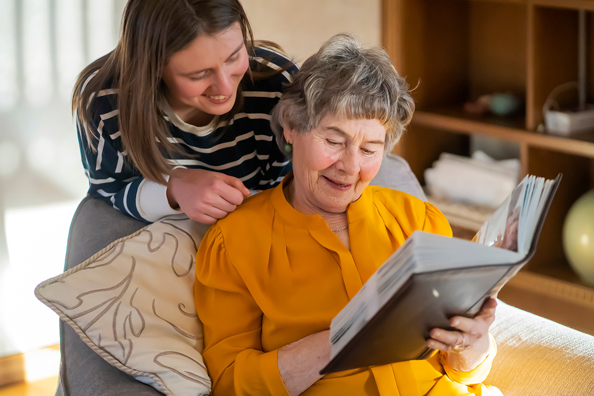 How Family Photo Albums Connect Seniors and Caregivers